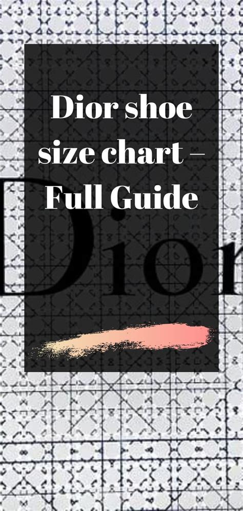 dior shoe picture|Dior shoe size chart.